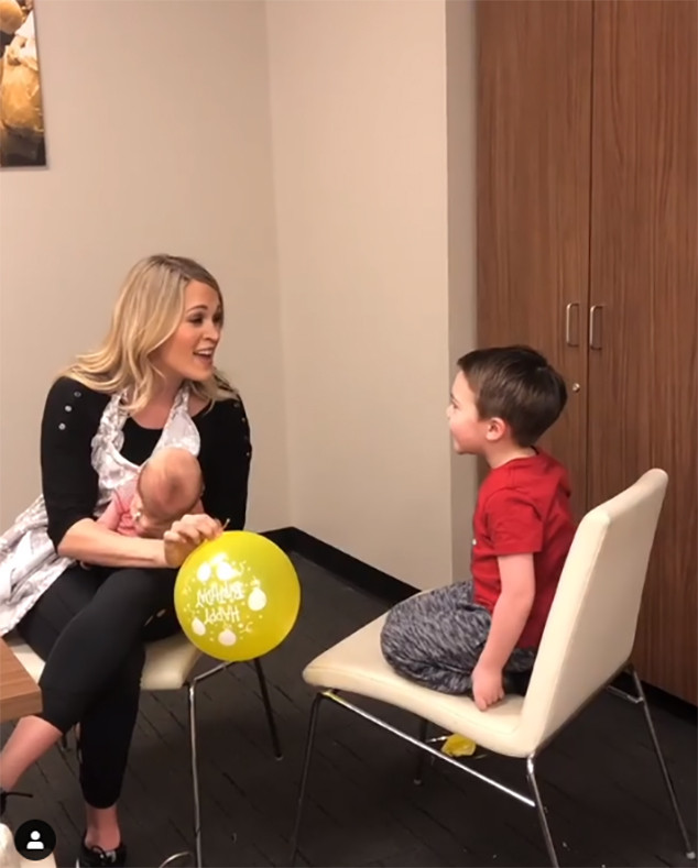 Watch Carrie Underwood Hilariously Sing ''Happy Birthday'' to Son | E